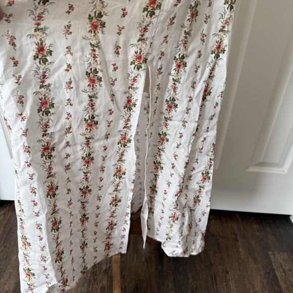 Reformation Lacey Dress Sz 12 White Floral Tie Back Smocked Spring Easter Bridal - Picture 9 of 16